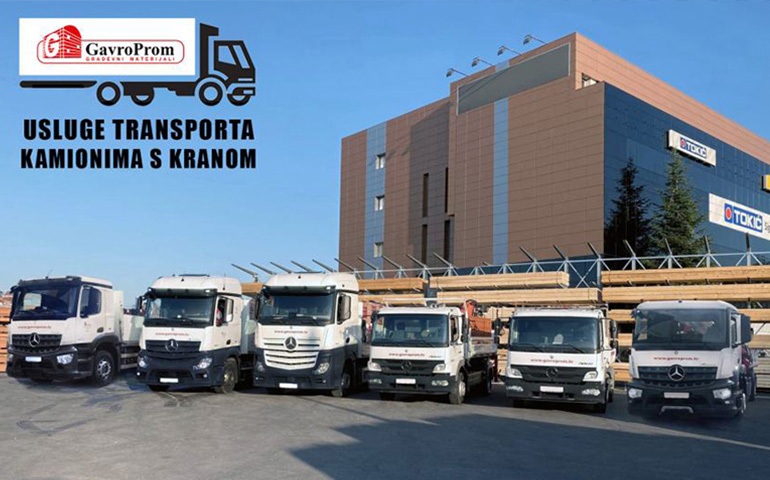 GAVROPROM USLUGE TRANSPORTA KAMIONIMA S KRANOM