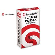 PIJESAK KVARCNI 0,1-0,6 MM 25KG SAMOBORKA