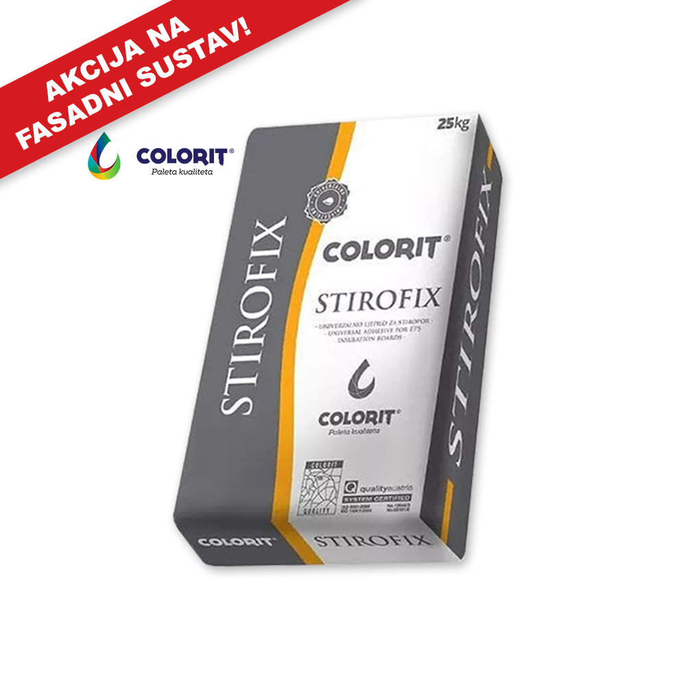 LJEPILO ZA STIRO. COLORIT STIROFIX 25/1 LJEP.+GLET.