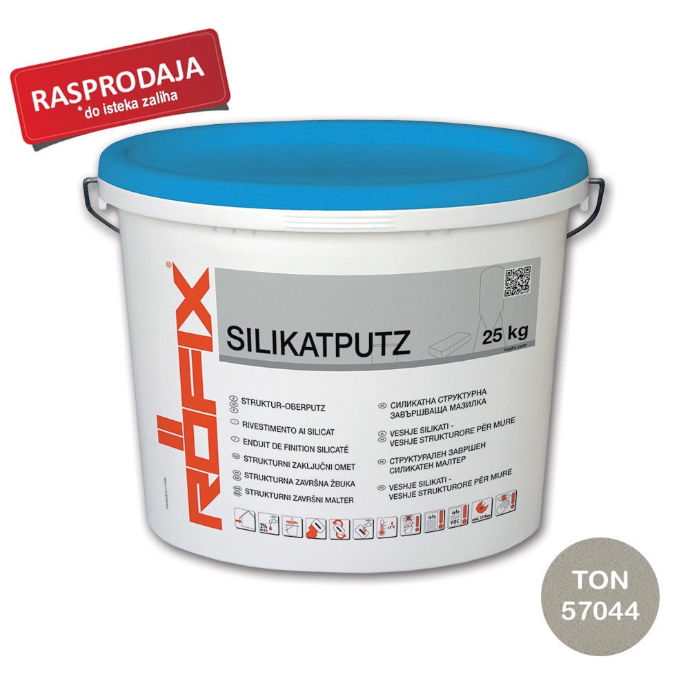 ROFIX ŽBUKA SILIKATPUTZ 2,00MM 25KG OBOJENI,RAZRED I-III