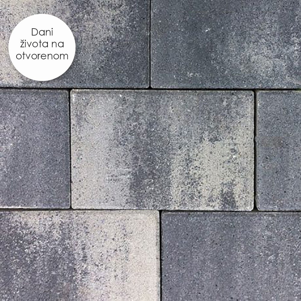 SEMM.RETTANGO KOMBI F. SIVO-BIJELO-CRNO PROŠARANA